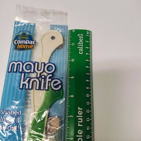 Mayo Knife & Jar Scraper By Compac Home Plastic  - NIB - Picture 3 of 4